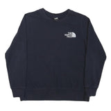 THE NORTH FACE Womens Navy Blue Crew Neck M Sweatshirt Cotton Blend Pullover