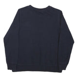 THE NORTH FACE Womens Navy Blue Crew Neck M Sweatshirt Cotton Blend Pullover