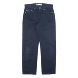 LEE COOPER Mens Cotton Navy Regular Straight Trousers W33 L30 Classic Zip