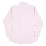 TOMMY HILFIGER Mens Pink & White Stripe Shirt L Cotton Blend Button-Down Collar