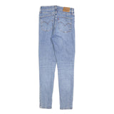 LEVI'S 721 Womens Jeans Blue Slim Skinny Denim Light W26 L28 Stretch Cotton