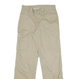 DICKIES Mens Cotton Blend Beige Regular Fit Straight Leg Trousers W30 L32