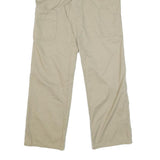 DICKIES Mens Cotton Blend Beige Regular Fit Straight Leg Trousers W30 L32