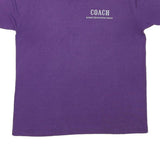 THE BEST Mens Purple Coach Armory Gymnastics Center Graphic T-Shirt L Short