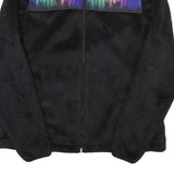 FILA Womens Black Multicolour Panel Zip Up Jacket XS Polyester Blend Fleece