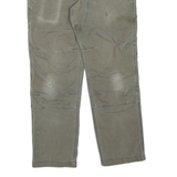 CARHARTT Mens Regular Fit Straight Leg Denim Blue W32 L30 Workwear Durable Zip