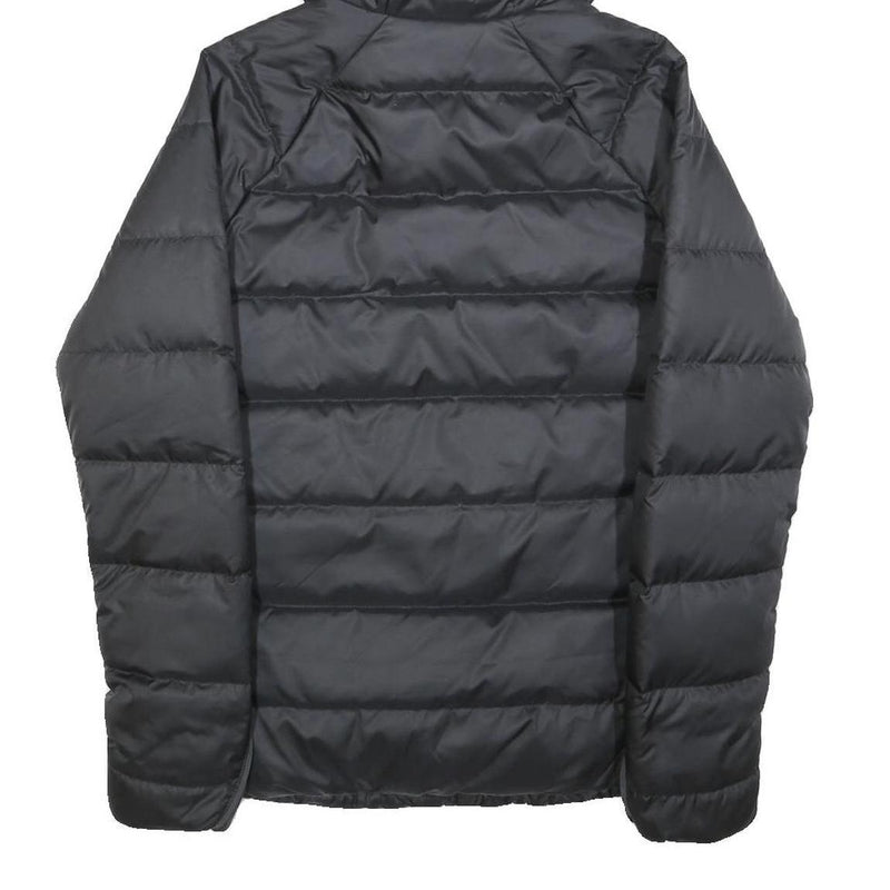 ADIDAS Womens Black Zip Hooded Puffer Jacket XS Polyester Blend Lightweight