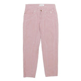 JECKERSON Womens Cotton Blend Pink Regular Straight Trousers W26 L26 Stylish