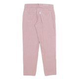 JECKERSON Womens Cotton Blend Pink Regular Straight Trousers W26 L26 Stylish