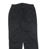 CRANE Womens Polyester Blend Black Relaxed Tapered Trousers W30 L30 Casual