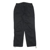 CRANE Womens Polyester Blend Black Relaxed Tapered Trousers W30 L30 Casual
