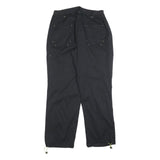 CRANE Womens Polyester Blend Black Relaxed Tapered Trousers W30 L30 Casual