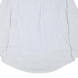 NAUTICA Mens White & Blue Striped Shirt M Classic Button Down Cotton Blend