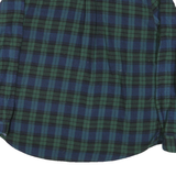 WOOLRICH Mens Blue & Green Check Shirt 2XL Cotton Blend Long Sleeve Casual