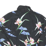 LEVI'S Womens Black & Blue Floral Zip Jacket XS Polyester Casual Sportswear