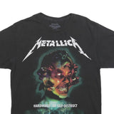 METALLICA Mens Black Graphic T-Shirt L Short Sleeve Crew Neck WorldWired Tour
