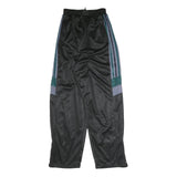 Womens Joggers Black & Grey Relaxed Straight M W22 L28 Polyester Blend Track