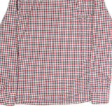 LEVI'S Mens Red & Blue Check Shirt L Cotton Long Sleeve Casual Button Shirt