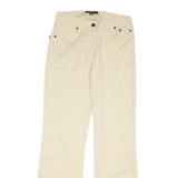 BARBOUR Womens Cotton Blend Beige Regular Straight Trousers W28 L29 Casual Wear