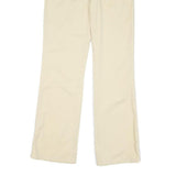 BARBOUR Womens Cotton Blend Beige Regular Straight Trousers W28 L29 Casual Wear