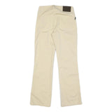BARBOUR Womens Cotton Blend Beige Regular Straight Trousers W28 L29 Casual Wear