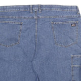 DICKIES Mens Denim Blue Carpenter Shorts XL W40 Cotton Blend Flexible Fit