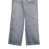 DOGNOSE Mens Relaxed Blue Denim Jeans W28 L31 Straight Cotton Blend Zip Casual
