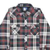 WRANGLER Mens Blue Green Red Check Button Jacket XL Cotton Blend Casual Wear