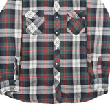 WRANGLER Mens Blue Green Red Check Button Jacket XL Cotton Blend Casual Wear