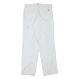 MUSTANG Mens Regular Fit White Cotton Blend Cargo Trousers W33 L32