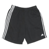 ADIDAS Mens Shorts Black Sports Casual L W30 Cotton Blend Athletic