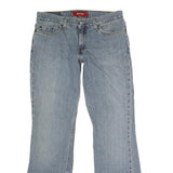 LEVI'S Womens Regular Fit Blue Denim Jeans W32 L30 Button Closure Classic Style