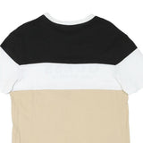 GUESS Mens Black White & Beige Logo Graphic T-Shirt M Short Sleeve Crew Neck