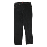 WRANGLER Womens Black Regular Straight Denim Dark W36 L35 Classic Fit Jeans