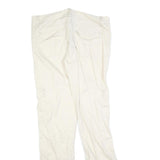 UNION BAY Womens Polyester Blend White Regular Straight Trousers W36 L32 Casual