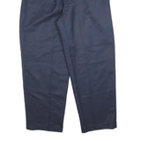 TOPMAN Mens Polyester Blend Navy Relaxed Straight Trousers W34 L32 Smart Office