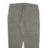 DICKIES Mens Regular Fit Straight Leg Denim Grey Cotton Blend W40 L30 Workwear