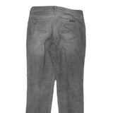 SEVEN7 Womens Jeans Grey Regular Straight Denim Medium W30 L30 Slim Classic Zip