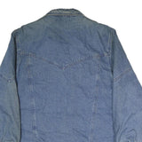 LAFEI-NIER Womens Blue Denim Button Jacket L Cotton Relaxed Fit Casual Outerwear