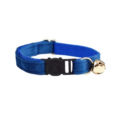 Anypet Large Blue Cat Collar with Safety Buckle, Bell & Durable Adjustable Strap – Stylish Comfortable Pet Accessory for Cats