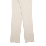 ARMANI JEANS Womens Cotton Blend Beige Slim Straight Trousers W26 L32