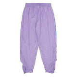 PRIMERO SPORTSWEAR Womens Joggers Purple & Blue L W28 L29 Nylon Casual Relaxed