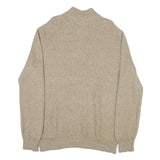 CHAPS Mens Beige Plain Cotton Blend Pullover Jumper XL Casual Winter Knitwear