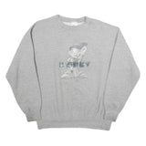 DISNEY Mens Grey Dopey Character Crew Neck L Cotton Pullover Sweatshirt