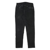LEVI'S Mens Black Slim Jeans Denim Medium W29 L29 Zip Closure