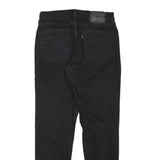 LEVI'S Mens Black Slim Jeans Denim Medium W29 L29 Zip Closure