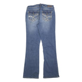 WALL FLOWER Womens Blue Regular Flared Denim Medium W30 L32 Stylish Cotton Blend