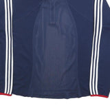 ADIDAS Mens Navy & White Quarter Zip Sweatshirt XL Sports Casual Athletic