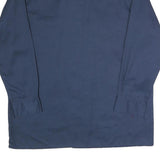 DICKIES Mens Navy Polyester Blend Work Shirt L Long Sleeve Button Closure