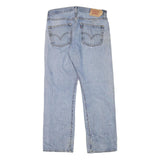 LEVI'S 501 Mens Jeans Blue Regular Straight Denim Medium W32 L30 Classic Style